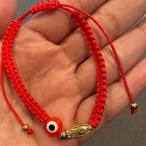 ♥️ 🧿 Virgen de Guadalupe Evil Eye Bracelet